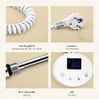 EMKE - EMKE Élément Chauffant Électrique 900W  avec Thermostat, pour sèche-Serviettes, radiateur électrique de Salle de Bain, Blanc - vignette