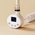 EMKE - EMKE Élément Chauffant Électrique 600W  avec Thermostat, pour sèche-Serviettes, radiateur électrique de Salle de Bain, Blanc - vignette