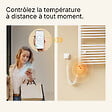 EMKE - EMKE Élément Chauffant Électrique 600W  avec Thermostat, pour sèche-Serviettes, radiateur électrique de Salle de Bain, Blanc - vignette