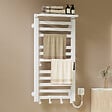 EMKE - EMKE Chauffe-serviettes Électrique 100×50cm, Thermostat Intelligent WiFi, Radiateur de Salle de Bain Électrique, Chauffe-serviettes Électrique, Blanc - vignette
