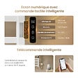 EMKE - EMKE Chauffe-serviettes Électrique 100×50cm, Thermostat Intelligent WiFi, Radiateur de Salle de Bain Électrique, Chauffe-serviettes Électrique, Blanc - vignette