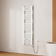 EMKE - EMKE Sèche-Serviettes électrique avec WiFi Thermostat, 1400x 400 mm, Radiateur seche Serviette Electrique Salle de Bain, Blanc, 500W - vignette