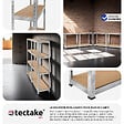 TECTAKE - Étagère robuste pour charges lourdes argent - vignette