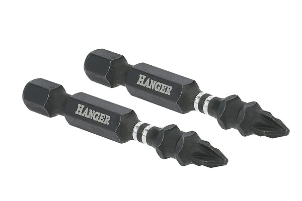 HANGER - Embouts impact 1/4'' cruciformes PZ3 longueur 75mm - HANGER - 134080 - large