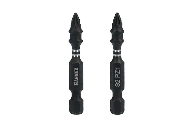 HANGER - Embouts impact 1/4'' cruciformes PZ2 longueur 75mm - HANGER - 134079 - large