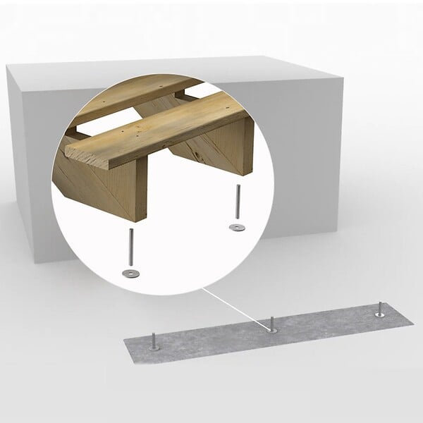 DECKLINEA - Escalier Bois Exterieur - 15 Marches - Largeur = 80cm - Marches découpables - Sans Contremarches - Pin du Nord - Traité Autoclave - large