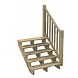 DECKLINEA - Kit Garde-corps Bois 5 marches LOUISIANE- Escalier Extérieur - Rampes Recoupables - Traité Autoclave - Montage Facile - Garantie 10 ans - vignette