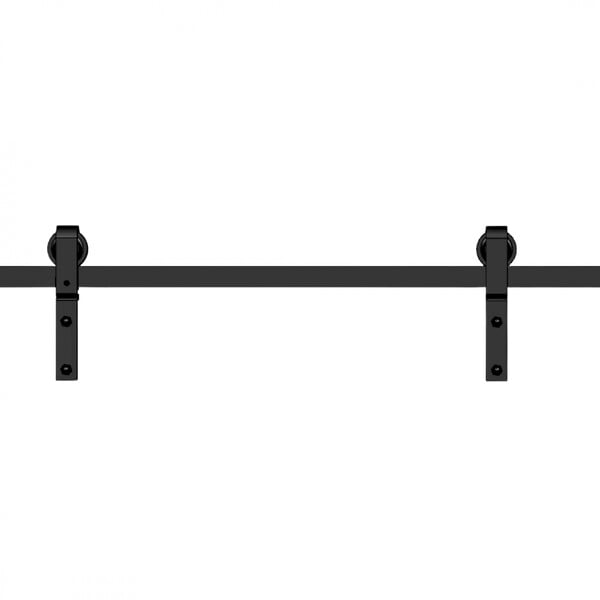 SECURY-T - Rail porte pliante - 2M - En applique - Porte pliante - Noir - large