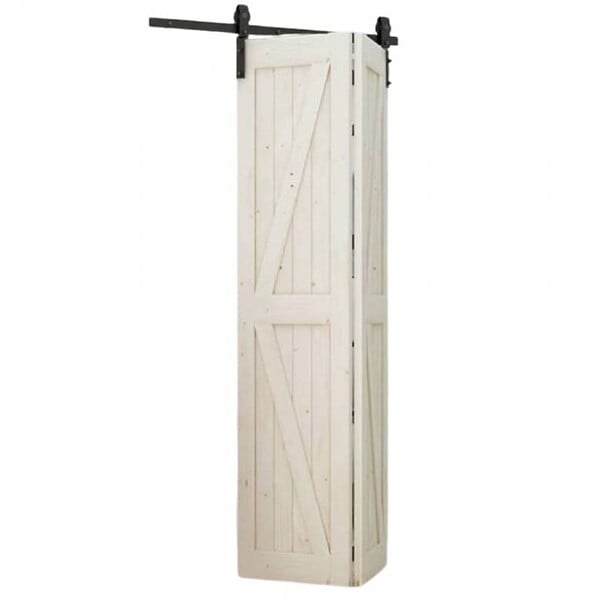 SECURY-T - Rail porte pliante - 2M - En applique - Porte pliante - Noir - large