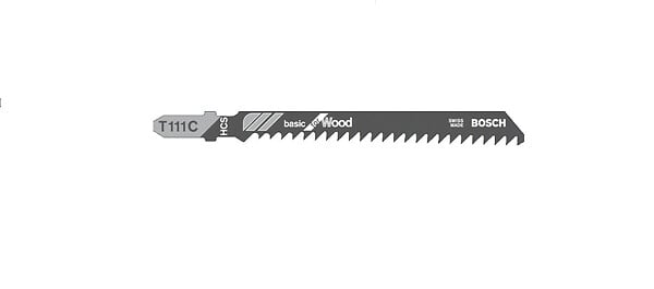 BOSCH - Pack de 5 lames de scie sauteuse BOSCH 2608630033 T111C  BOIS - large
