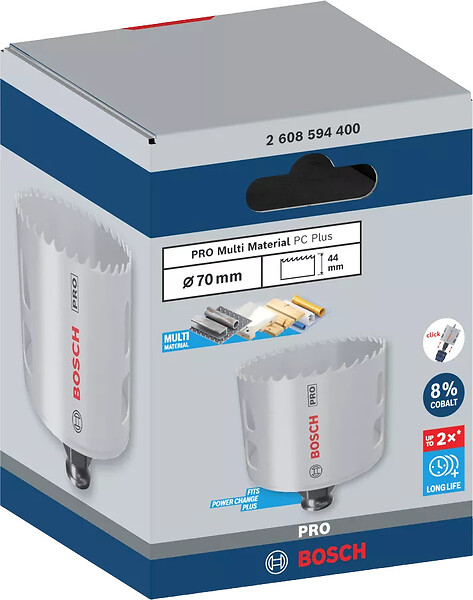 BOSCH - Scie trépan pro bimatière PC plus multimatériau 70mm - BOSCH - 2608594400 - large
