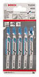 BOSCH - Lot de 5 Lames de Scie Sauteuse T 123 X BOSCH 2608638473 pour métal - vignette