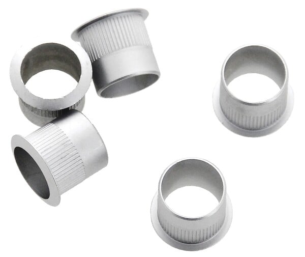 HERACLES - Entrée de batteuse diamètre 22mm hauteur 19mm finition nickelé mat - HERACLES - ENTREE-NKM - large
