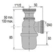 VALENTIN - Siphon evier réglable sortie D40 laiton chromé - VALENTIN - 36720000900 - vignette