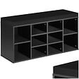 TECTAKE - Meuble à chaussures Banc de rangement avec coussin d'assise 103,5x48x30cm noir - vignette