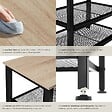 TECTAKE - Étagère à chaussures TAUNTON 80x30x45,5cm Bois clair industriel, Chêne Sonoma - vignette