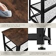 TECTAKE - Étagère à chaussures BLACKPOOL  101x30,5x45,5cm Bois foncé industriel, rustique - vignette