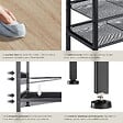 TECTAKE - Étagère à chaussures DERRY 75,5x30,5x45,5cm Bois clair industriel, Chêne Sonoma - vignette