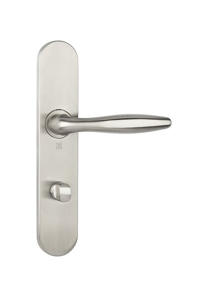 HERACLES - Ensemble sur plaques série JADE 1594 acier type condamnation à  voyant finition inox - HERACLES - B-INOX-SP22V - large