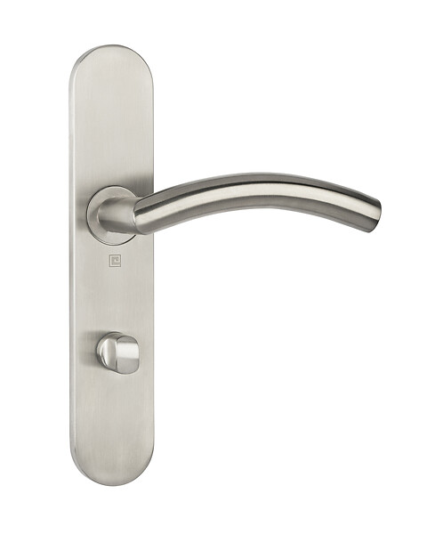 HERACLES - Ensemble sur plaques série JADE 1494 type condamnation finition inox brossé - HERACLES - B-INOX-SP18 - large
