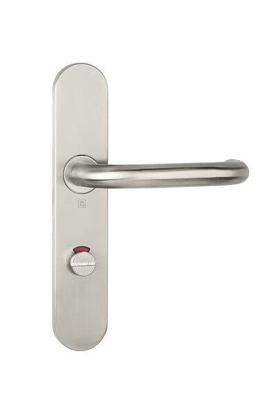 HERACLES - Ensemble sur plaques JADE série 1294 type condamnation à  voyant finition inox brossé - HERACLES - B-INOX-SP10V - large