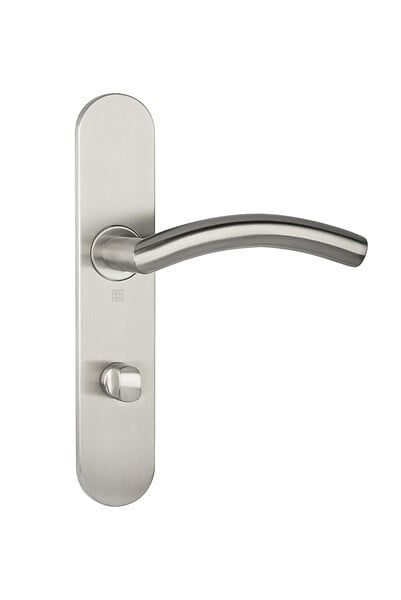 HERACLES - Ensemble sur plaques série JADE 1494 type condamnation à  voyant finition inox brossé - HERACLES - B-INOX-SP18V - large