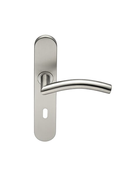 HERACLES - Ensemble sur plaques série JADE 1494 type clé L finition inox brossé - HERACLES - B-INOX-SP19 - large