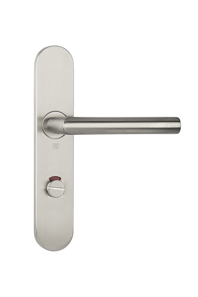 HERACLES - Ensemble sur plaques série JADE 1394 type condamnation à  voyant finition inox - HERACLES - B-INOX-SP14V - large