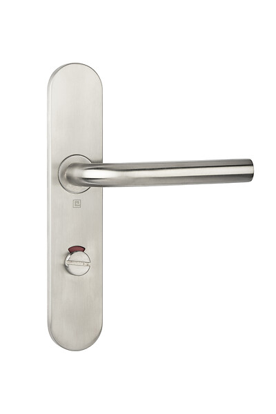 HERACLES - Ensemble sur plaques JADE série 1194 type condamnation à  voyant finition inox - HERACLES - B-INOX-SP0V6 - large