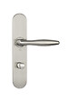 HERACLES - Ensemble sur plaques série JADE 1594 acier type condamnation finition inox - HERACLES - B-INOX-SP22 - vignette