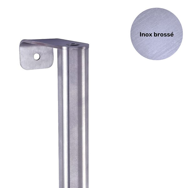 HERACLES - Kit complet poignée tubulaire sur mesure déporté inox 304 - HERACLES - B-INOX-PAFIX99 - large