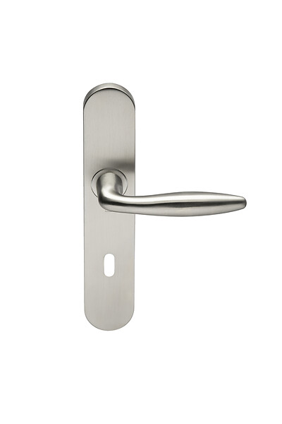 HERACLES - Ensemble sur plaques série JADE 1594 acier type clé L finition inox - HERACLES - B-INOX-SP23 - large