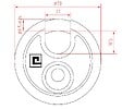 HERACLES - Cadenas disque LUNA LU70 - HERACLES - I-CAD-LU70 - vignette