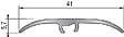 DINAC - Seuil de fixation invisible multi-niveaux 41mm aluminium naturel strie 2,70ml - DINAC - 2136090 - vignette