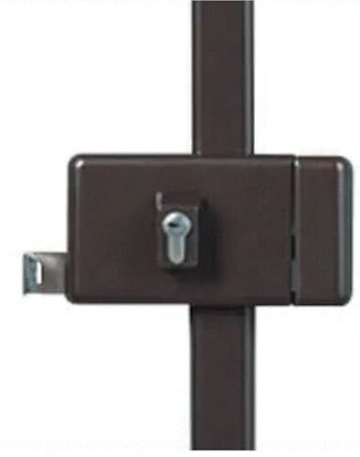 VACHETTE - Serrure 3 points profil européen horizontale fouillot V5 marron droite - VACHETTE - 16587000 - large