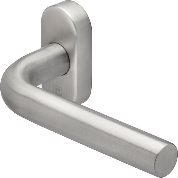 HERACLES - Ensemble sur rosace ovale étroite JADE 1194 inox - HERACLES - B-INOX-RE01 - large