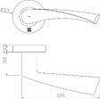 HERACLES - Béquille double sur rosace massive inox 4002 - HERACLES - B-INOX-BM02 - vignette