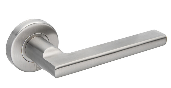 HERACLES - Béquille double JADE massive sur rosace inox 4001 - HERACLES - B-INOX-BM01 - large