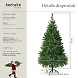 TECTAKE - Sapin de Noël artificiel moulé par injection avec support métallique vert - vignette