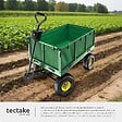 TECTAKE - Chariot de jardin 550 kg vert - vignette