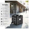 TECTAKE - Chariot de Courses à Roulettes Pliable 45 cm x 37,5cm x 45-97 cm noir - vignette