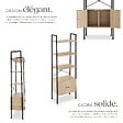 TECTAKE - Etagère échelle Brentwood 57,5x34x173cm Bois clair industriel, Chêne Sonoma - vignette