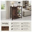 TECTAKE - Buffet 71x32x82cm Bois foncé industriel, rustique - vignette
