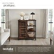 TECTAKE - Buffet 71x32x82cm Bois foncé industriel, rustique - vignette