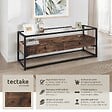 TECTAKE - Buffet bas Maidenhead 121,5x41,5x50,5cm Bois foncé industriel, rustique - vignette