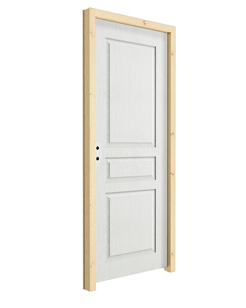 Bloc-porte alvéolaire 3 panneaux - H.204xl.73cm - large