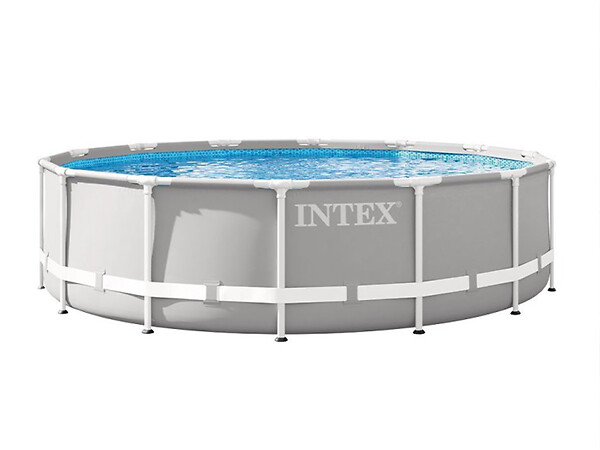 INTEX - Piscine tubulaire Prism Frame ronde 4,57 x 1,07 m - Intex - large