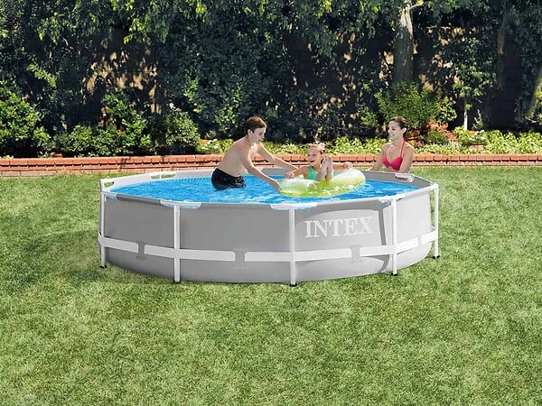 INTEX - Piscine tubulaire Prism Frame ronde 3,66 x 0,76 m - Intex - large