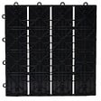 PROGARDEN - Dalle de sol 30x30cm lot de 6 Gris foncé - vignette