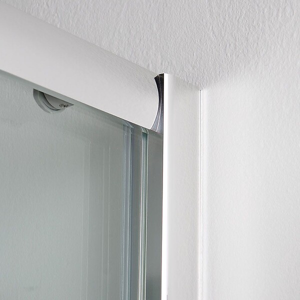 KIAMAMI VALENTINA - Cabine De Douche 3 Faces 80X80x80 2 Faces Coulissantes Et Une Face Fixe Verre 6Mm - large